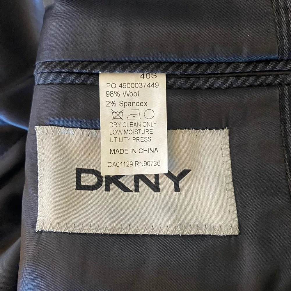 Dkny charcoal pinstripe